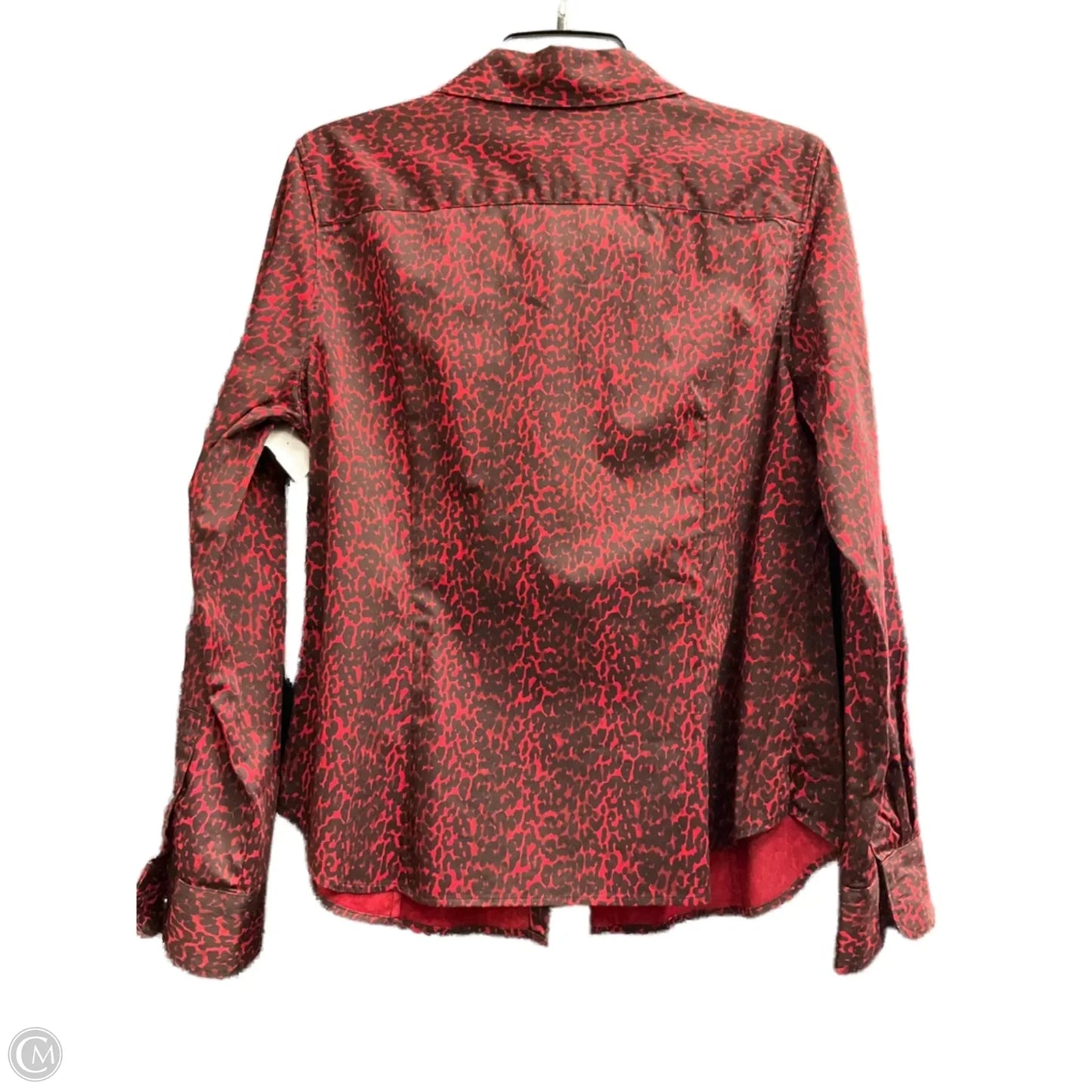 Blouse Long Sleeve By Talbots In Animal Print, Size: Xlp