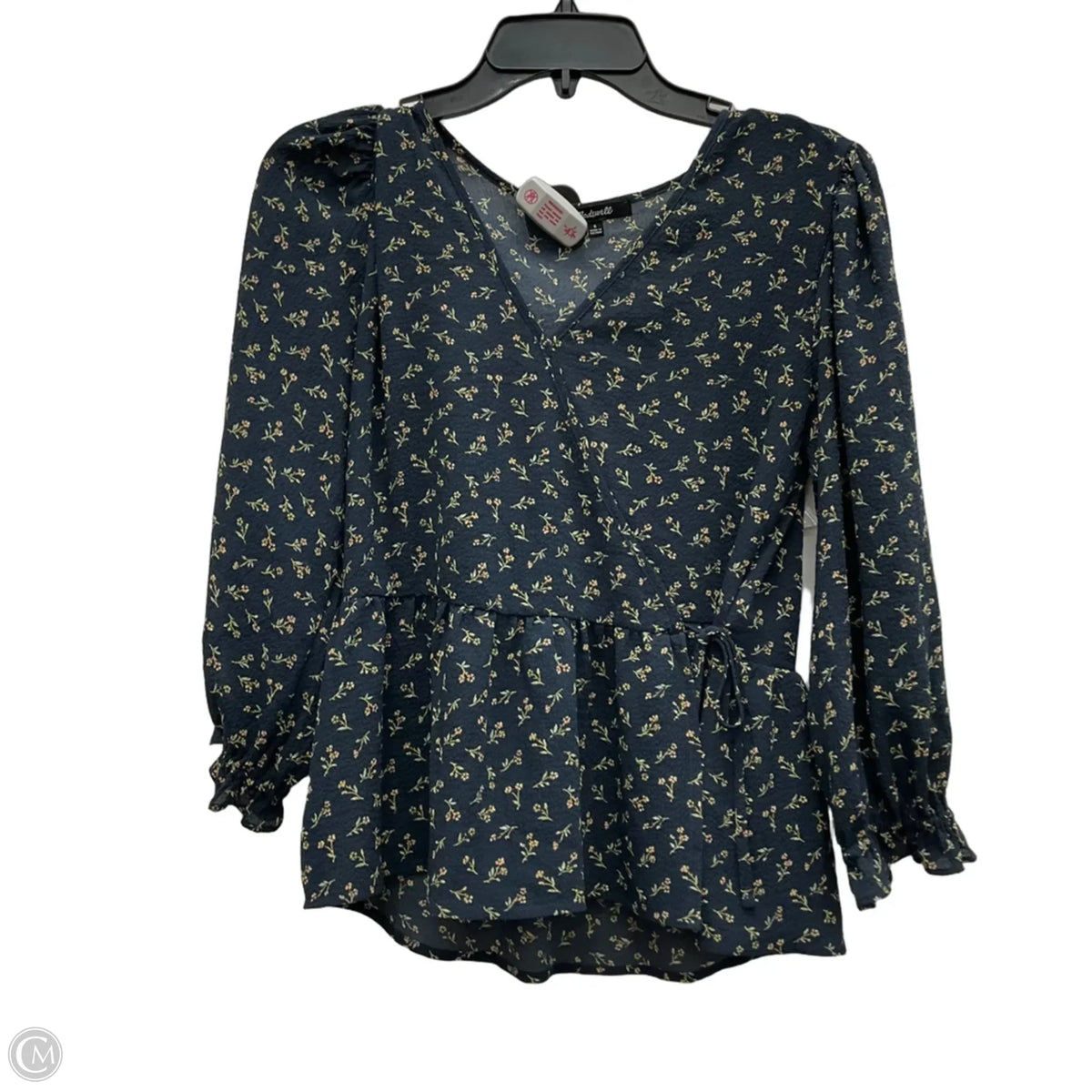 Top Long Sleeve By Madewell In Navy, Size: S