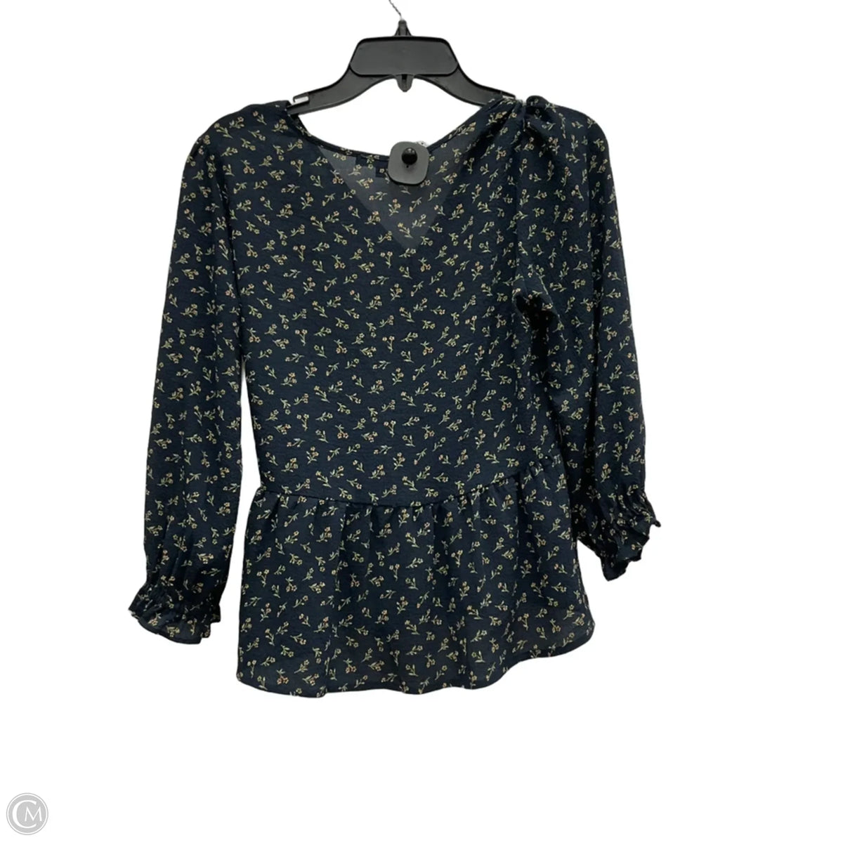 Top Long Sleeve By Madewell In Navy, Size: S