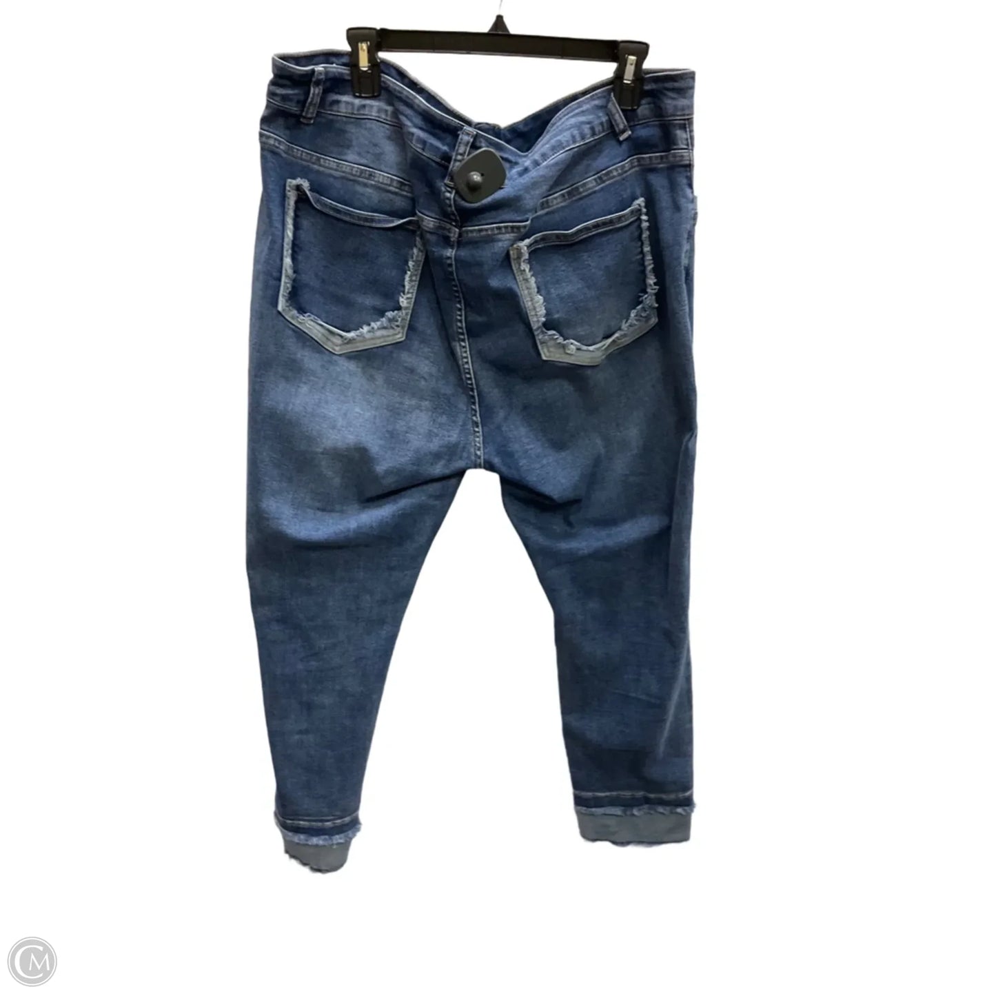 Jeans Straight By Coco And Carmen In Blue Denim, Size: Xxl