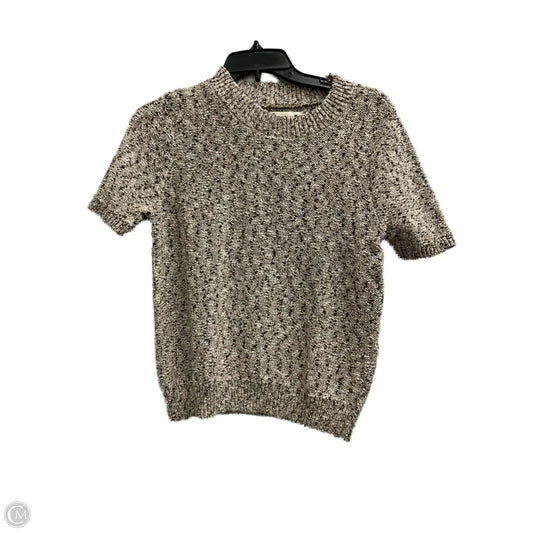 Top Short Sleeve By Loft In Brown, Size: S