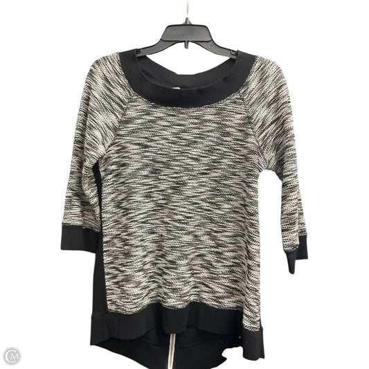 Top 3/4 Sleeve By Chicos In Black, Size: S