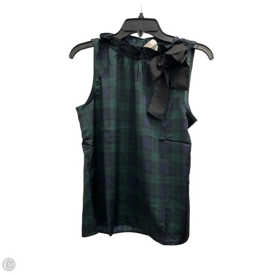 Top Sleeveless By J. Crew In Blue & Green, Size: S