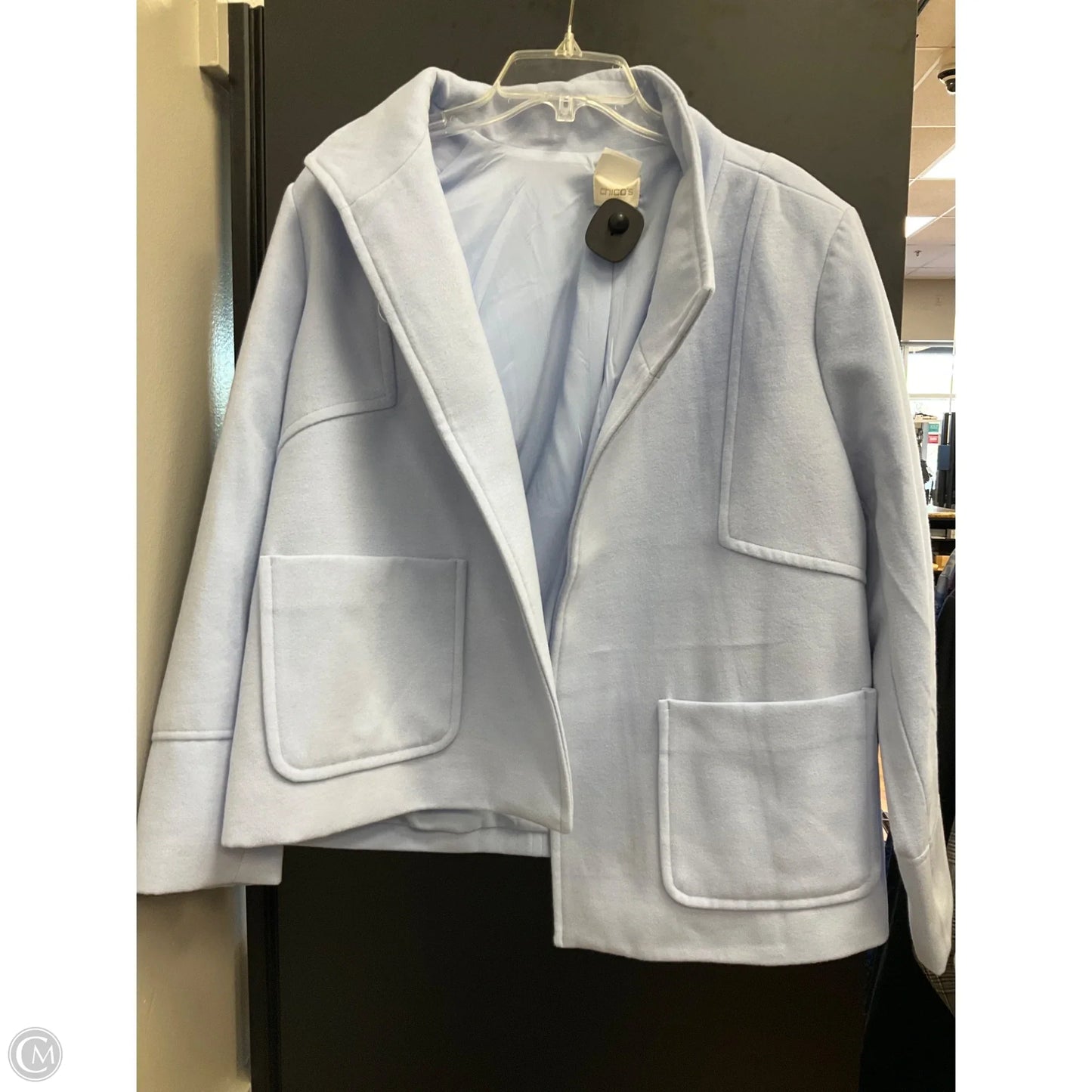 Blazer By Chicos In Blue, Size: L