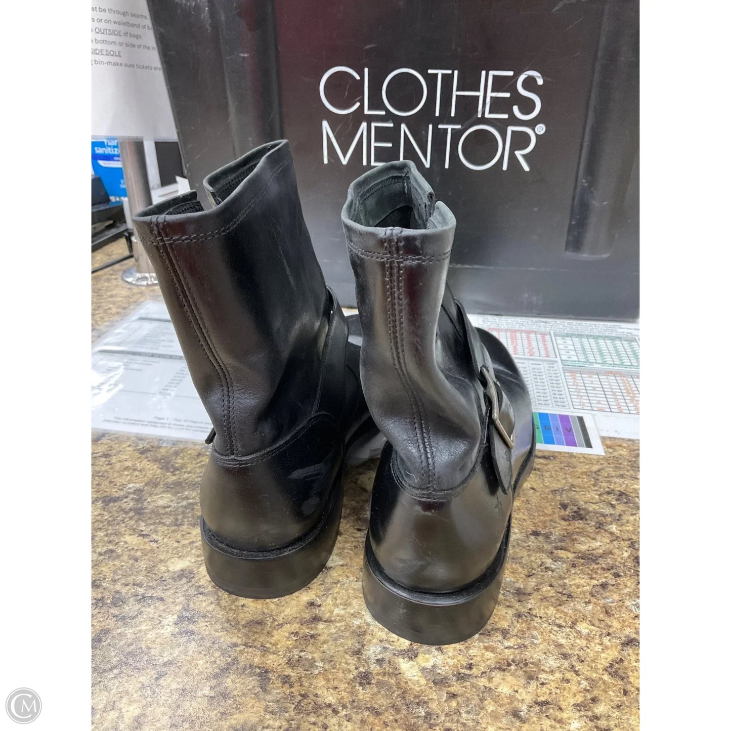 Boots Designer By Frye In Black, Size: 8.5