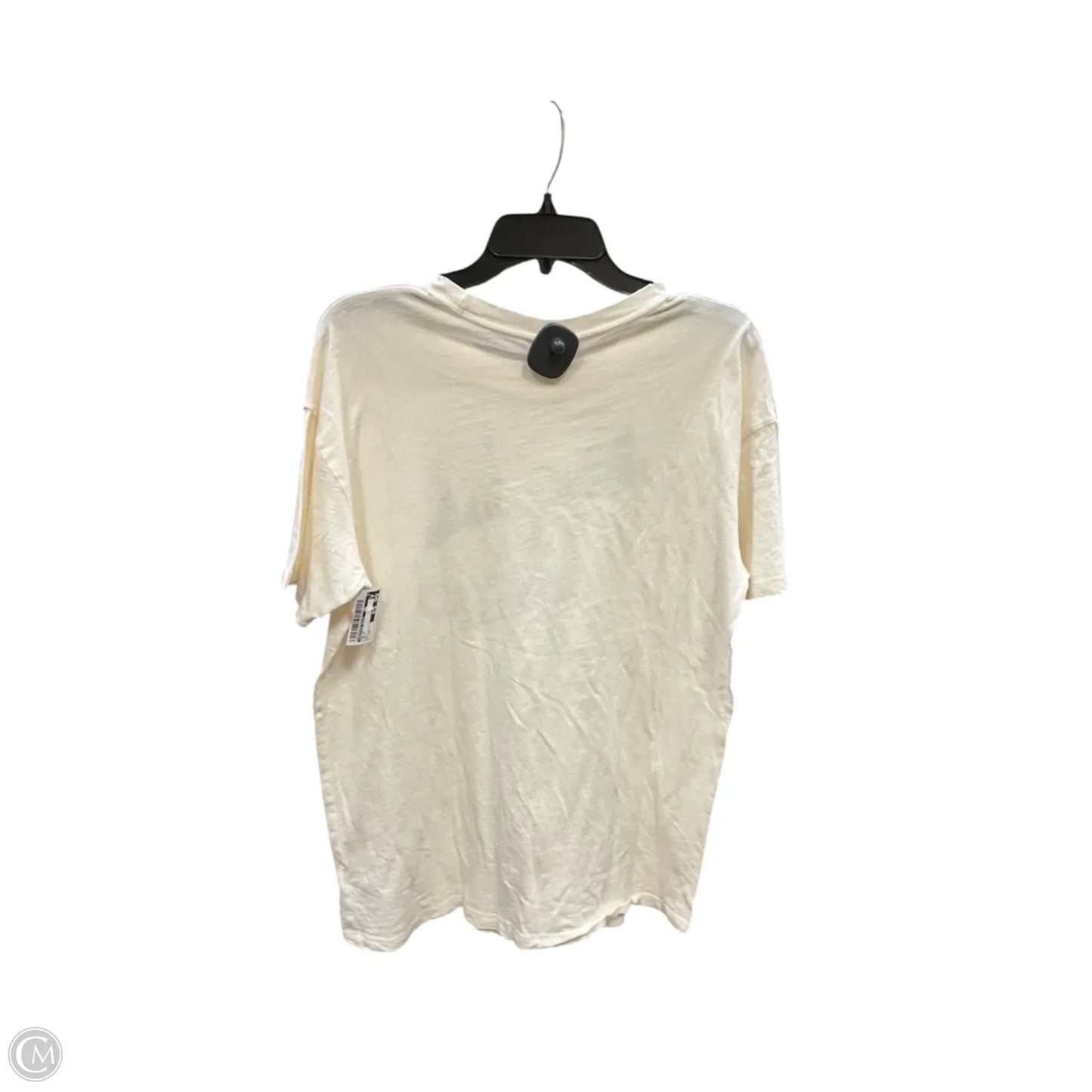 Top Short Sleeve By American Eagle In Cream, Size: Xs