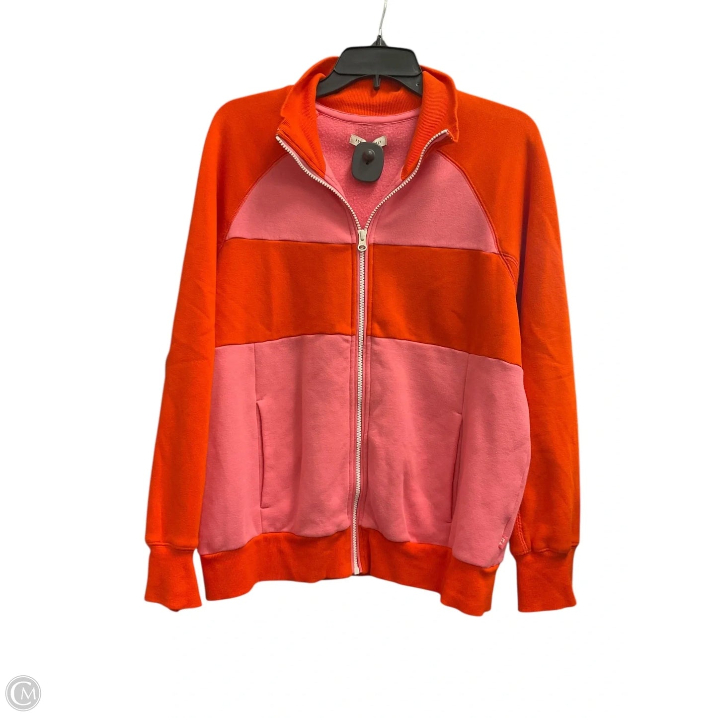 Jacket Other By Free Assembly In Orange & Pink, Size: L