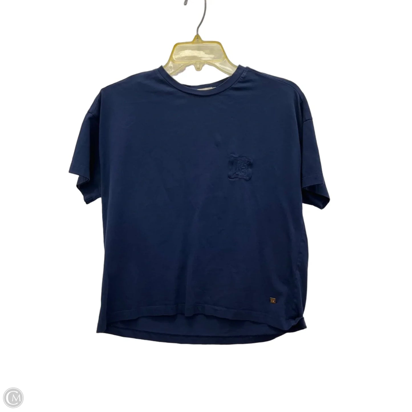 Top Short Sleeve By Cma In Navy, Size: M