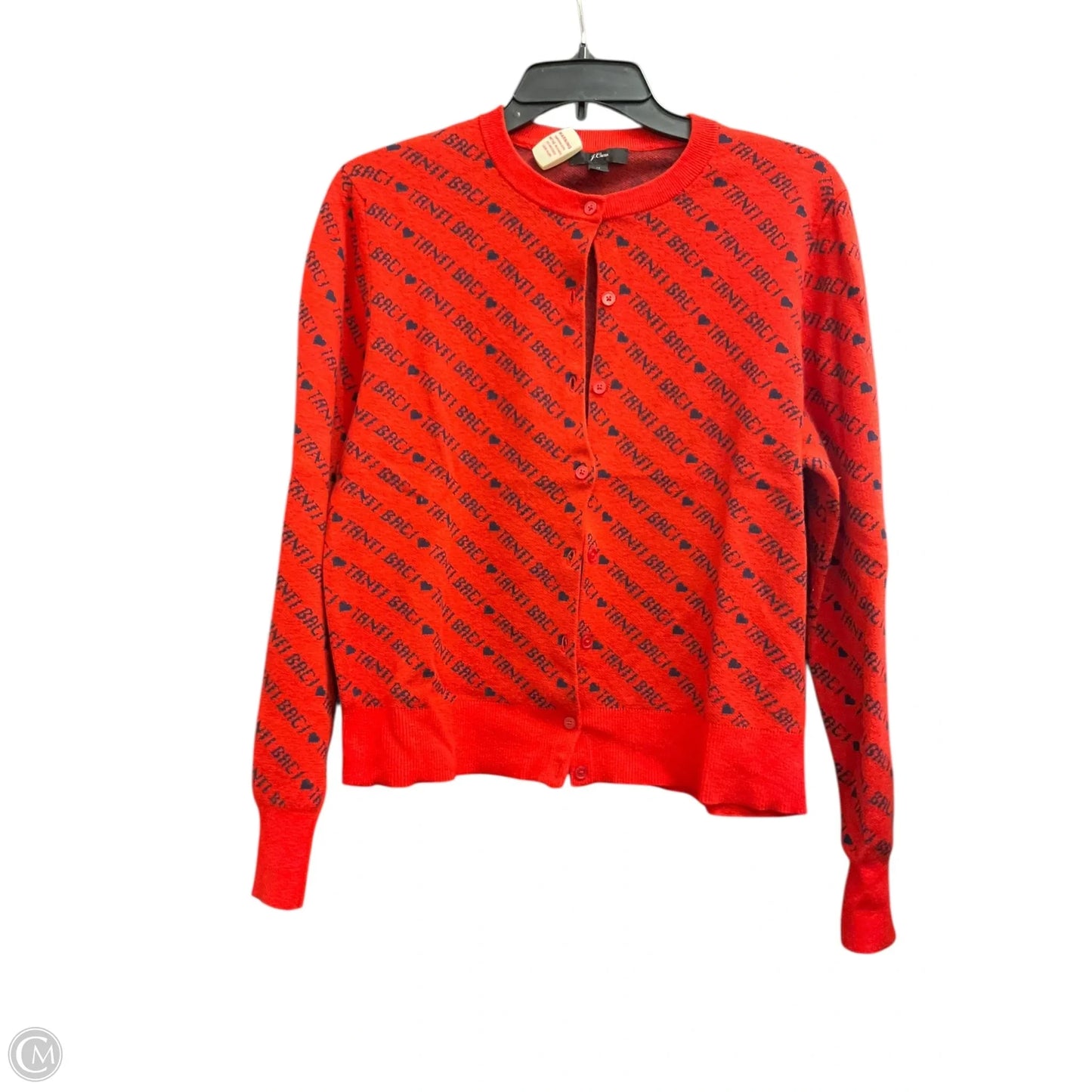 Cardigan By J. Crew In Red, Size: Xl
