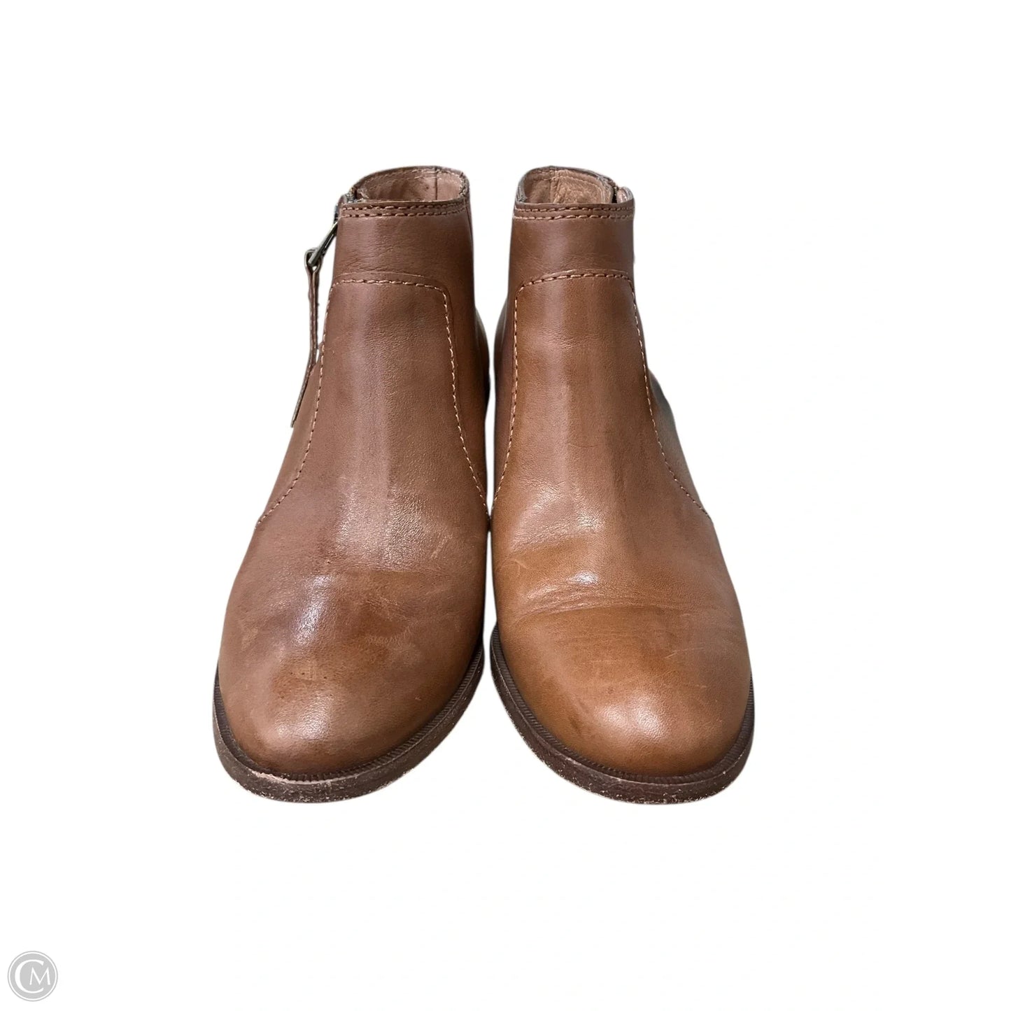 Boots Ankle Heels By Madewell In Tan, Size: 7.5