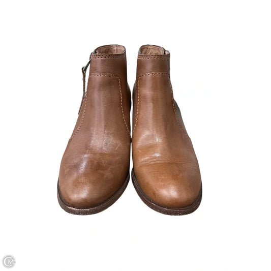 Boots Ankle Heels By Madewell In Tan, Size: 7.5
