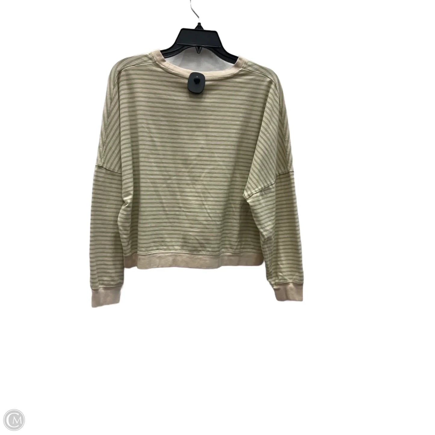 Top Long Sleeve By Zyia In Striped Pattern, Size: L