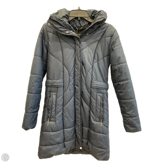 Coat Puffer & Quilted By Weatherproof In Navy, Size: S