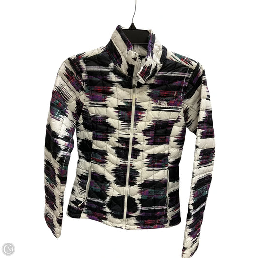 Jacket Puffer & Quilted By The North Face In Purple & White, Size: Xs
