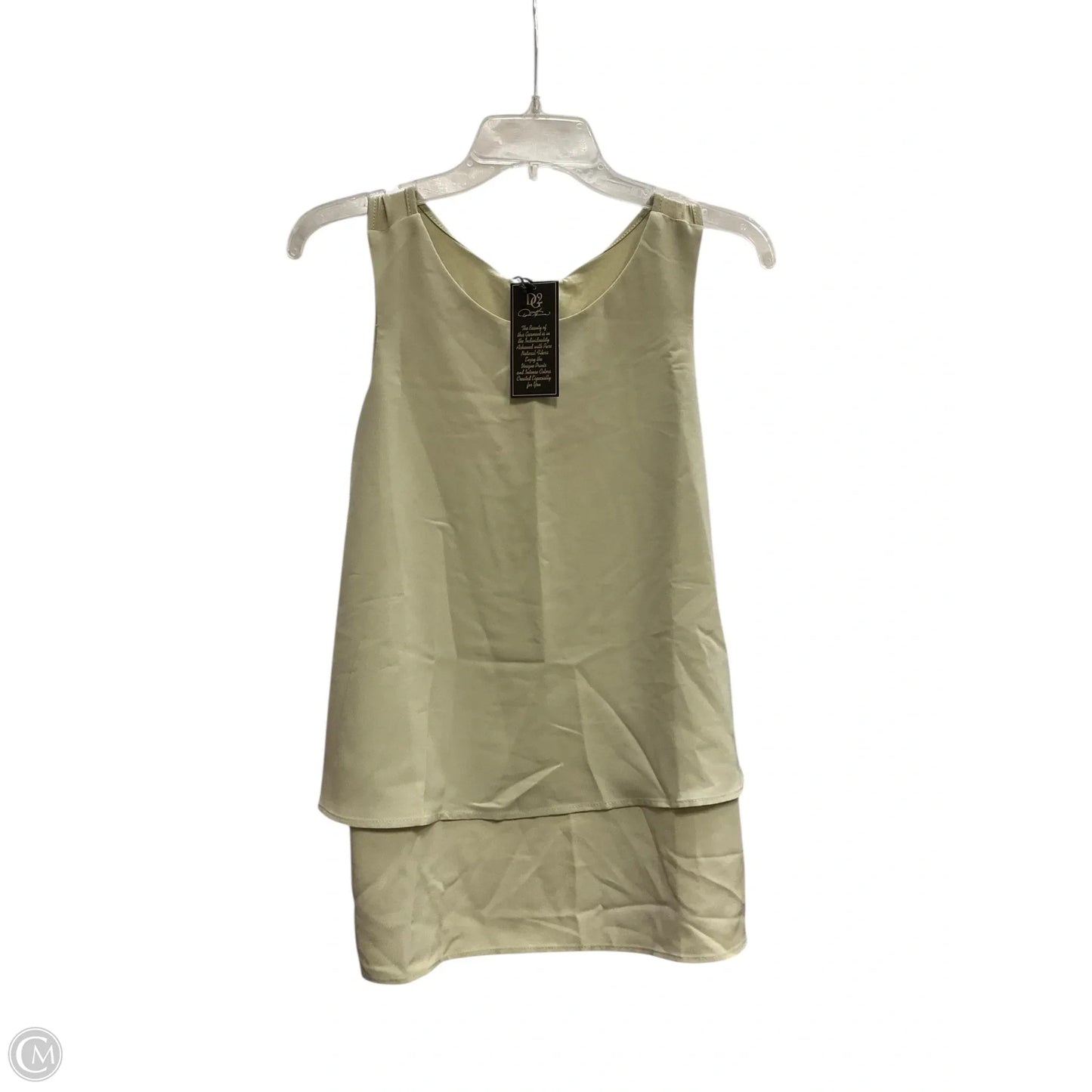 Top Sleeveless By Diane Gilman In Green, Size: S