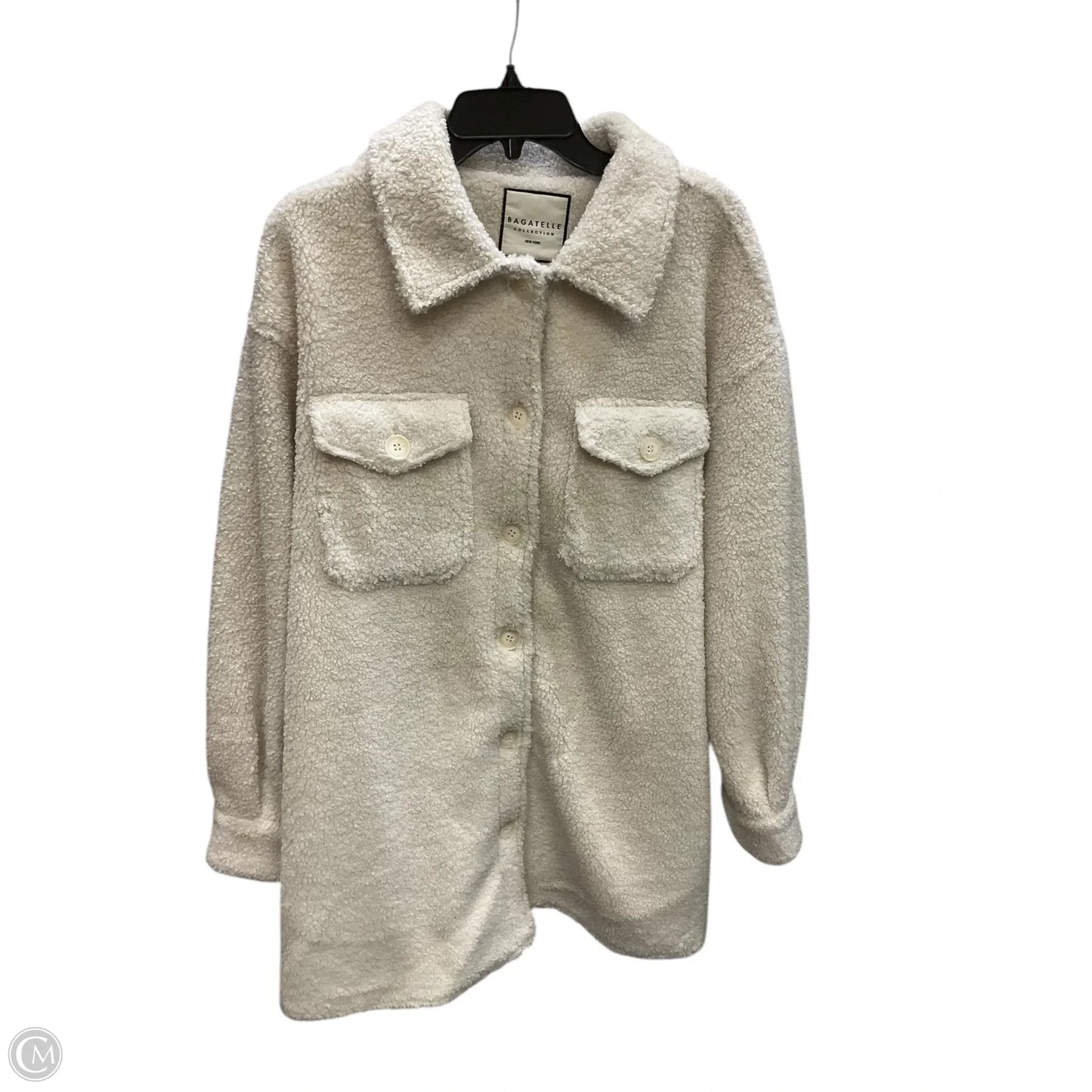 Jacket Shirt By Bagatelle In White, Size: 2x