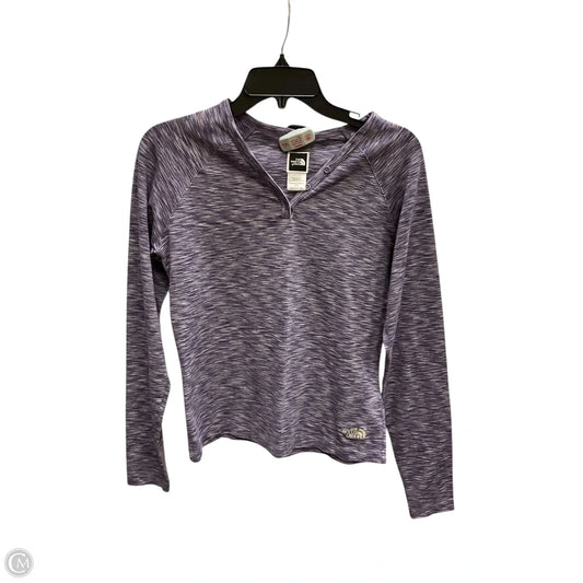 Athletic Top Long Sleeve Crewneck By The North Face In Purple, Size: M