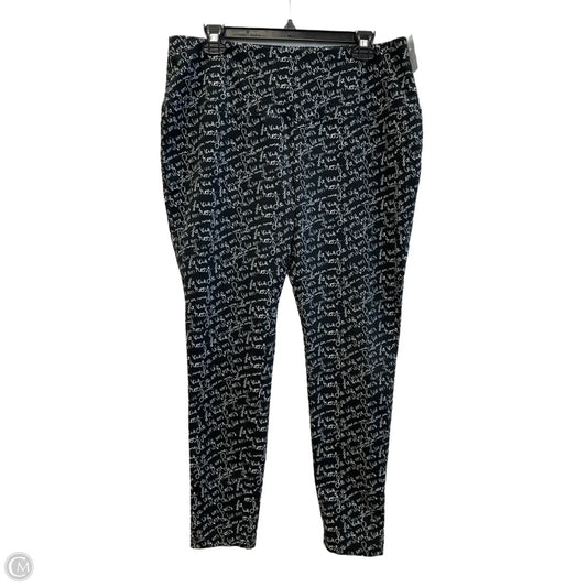 Athletic Leggings By Zenergy By Chicos In Black, Size: L