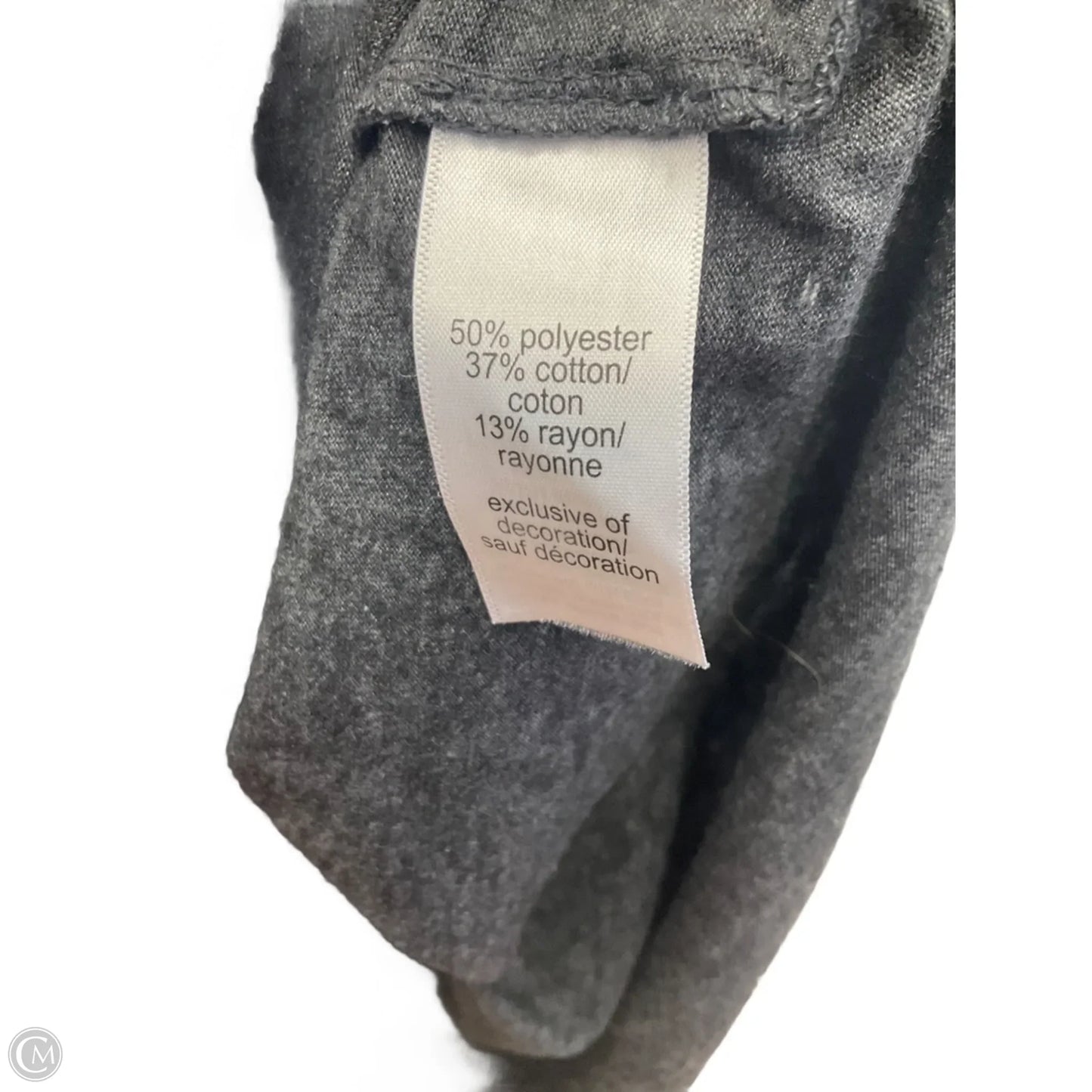 Top Short Sleeve By Maurices In Grey, Size: 4x