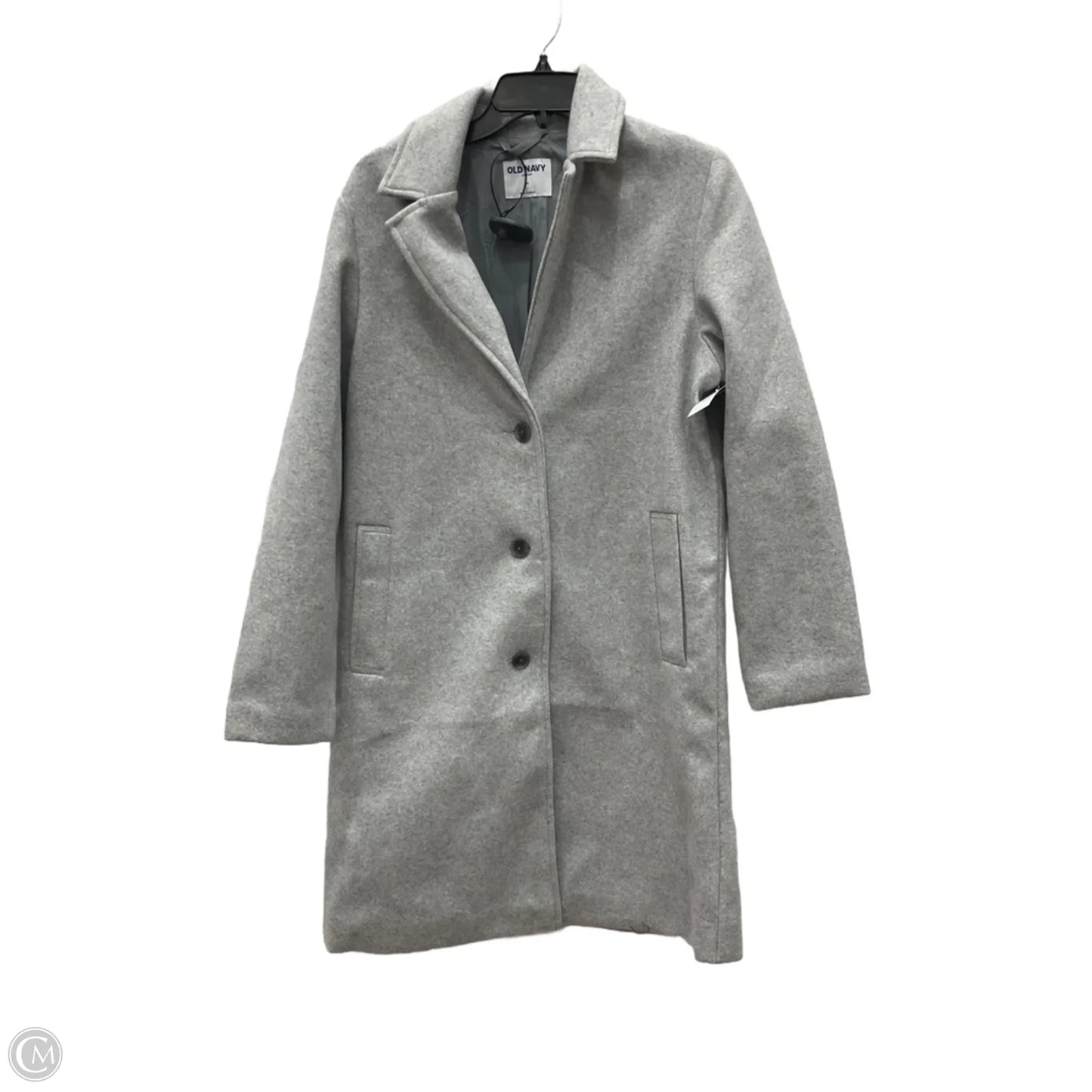 Coat Peacoat By Old Navy In Grey, Size: M