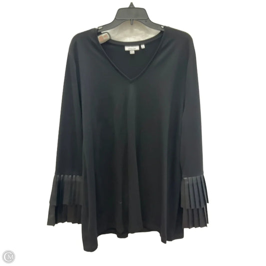 Top Long Sleeve By Chicos In Black, Size: Xxl
