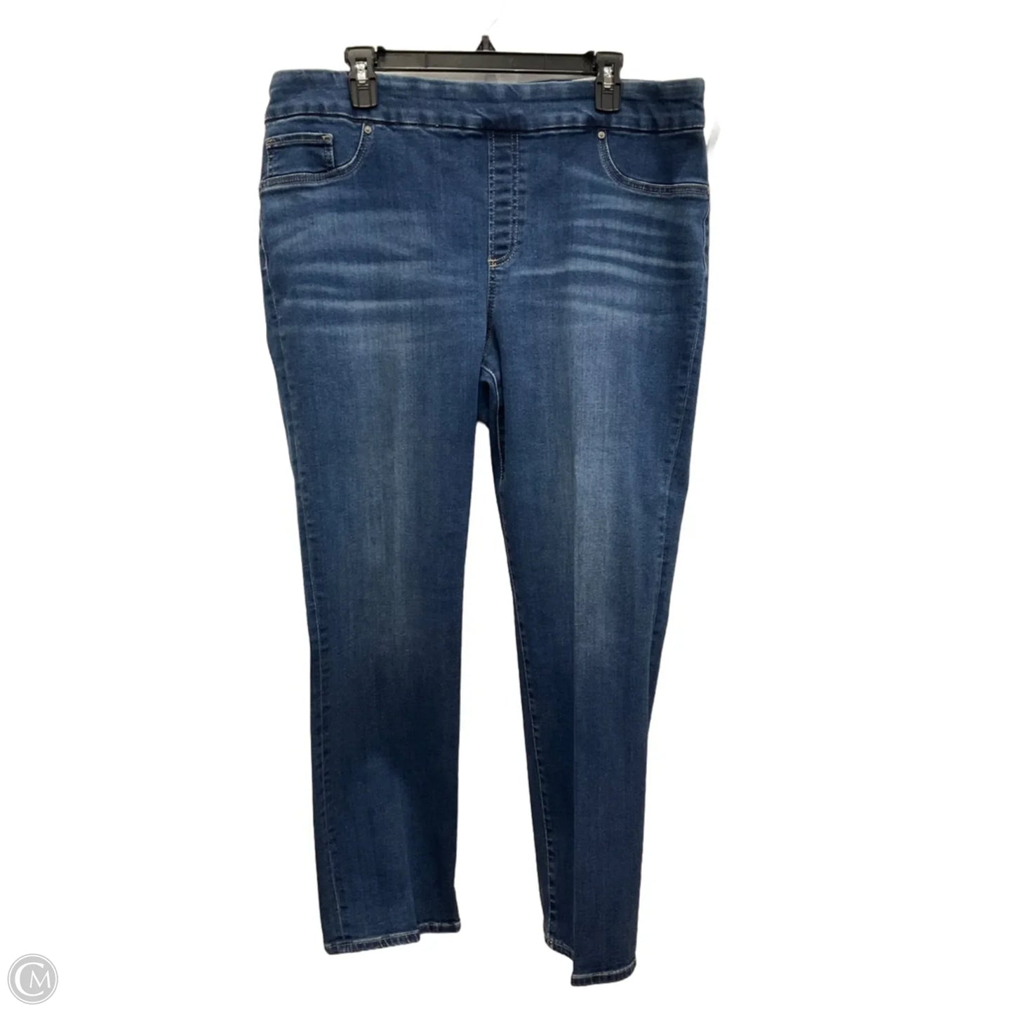 Jeans Straight By Chicos In Blue Denim, Size: 18