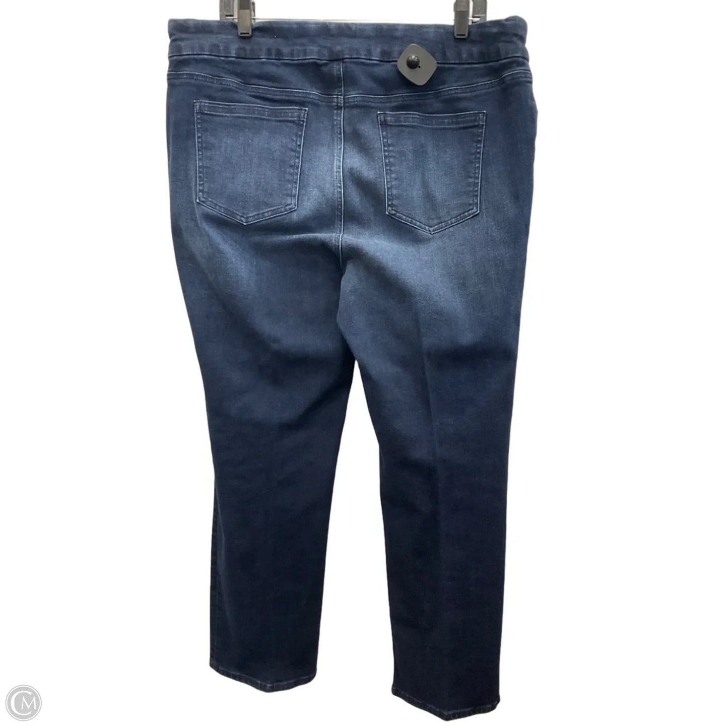 Jeans Straight By Chicos In Blue Denim, Size: 16