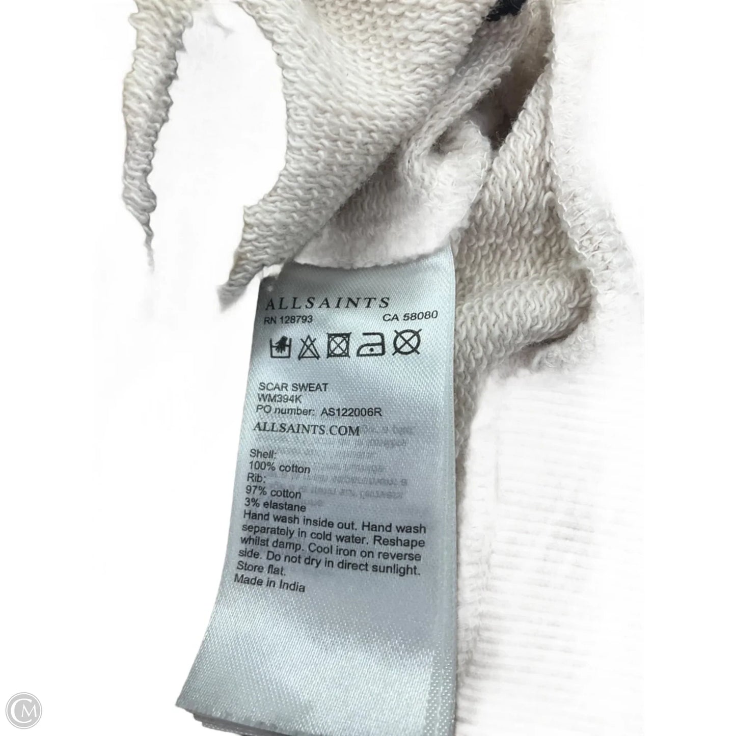 Top Long Sleeve Designer By All Saints In Animal Print, Size: Xs