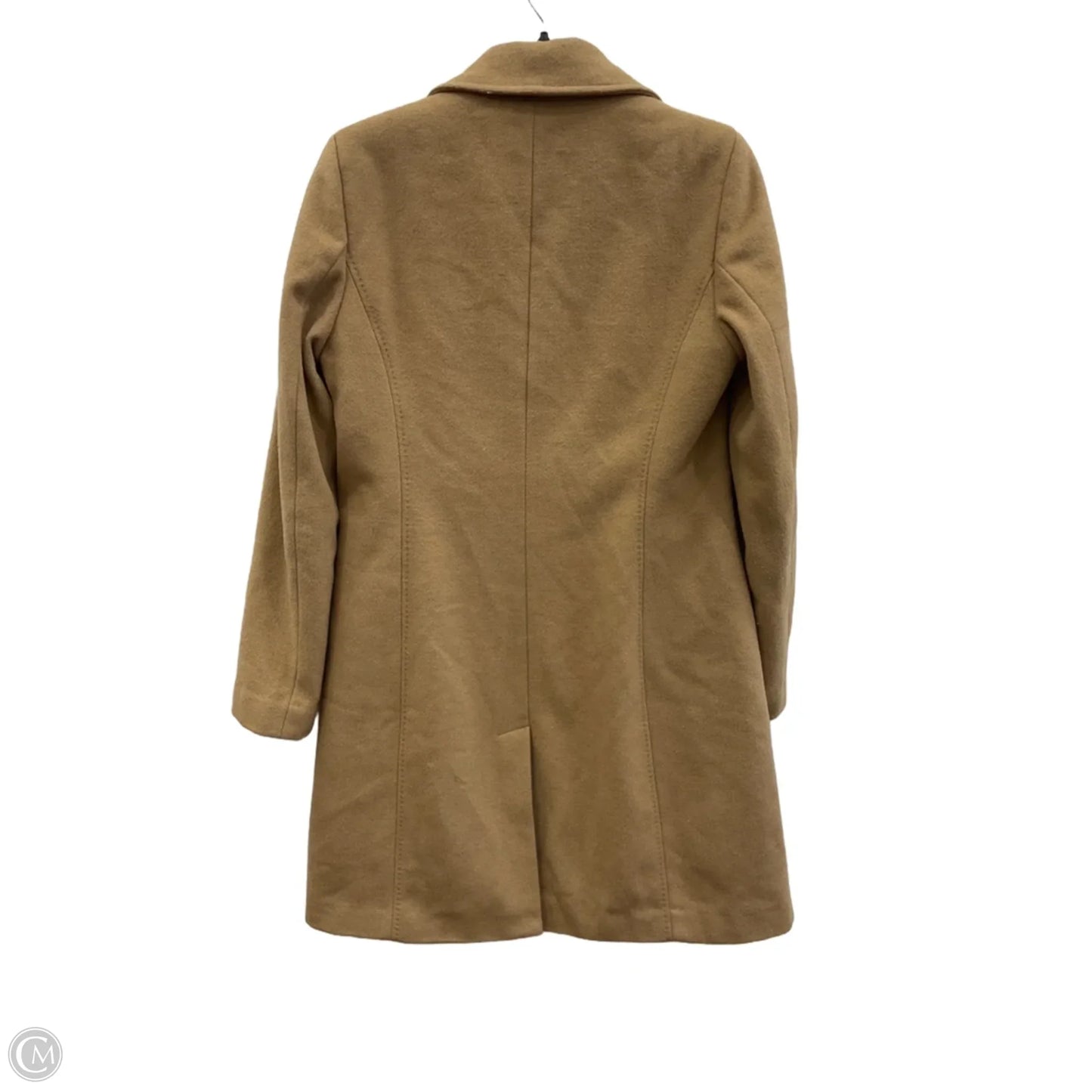 Coat Peacoat By Calvin Klein In Tan, Size: S