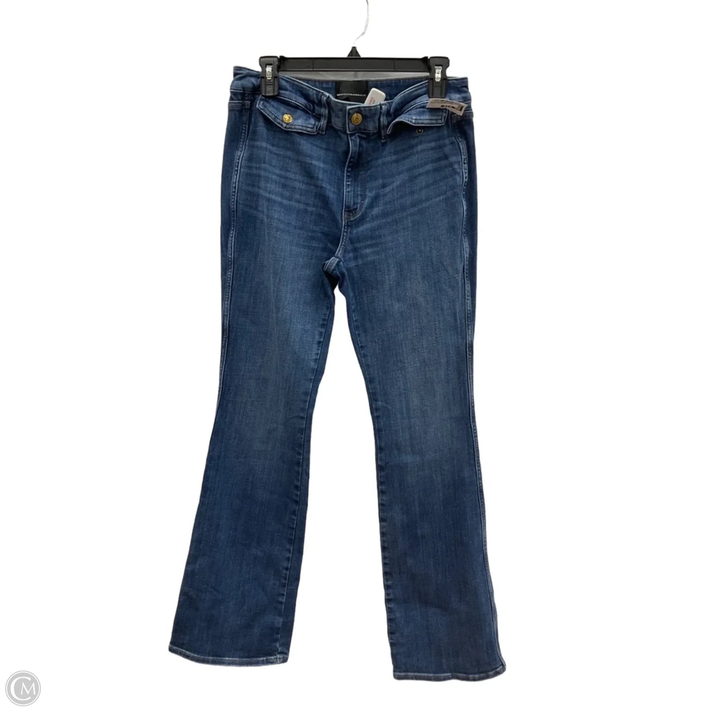 Jeans Flared By White House Black Market In Blue Denim, Size: 8