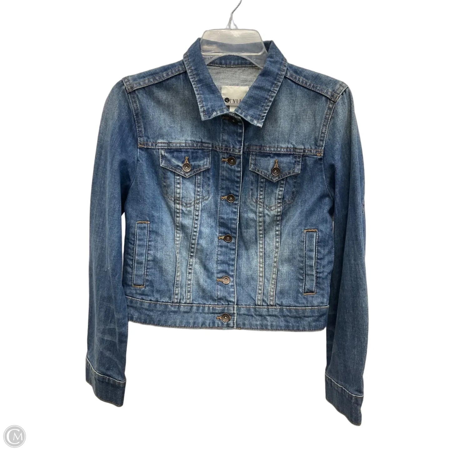 Jacket Denim By Stylus In Blue Denim, Size: Mp