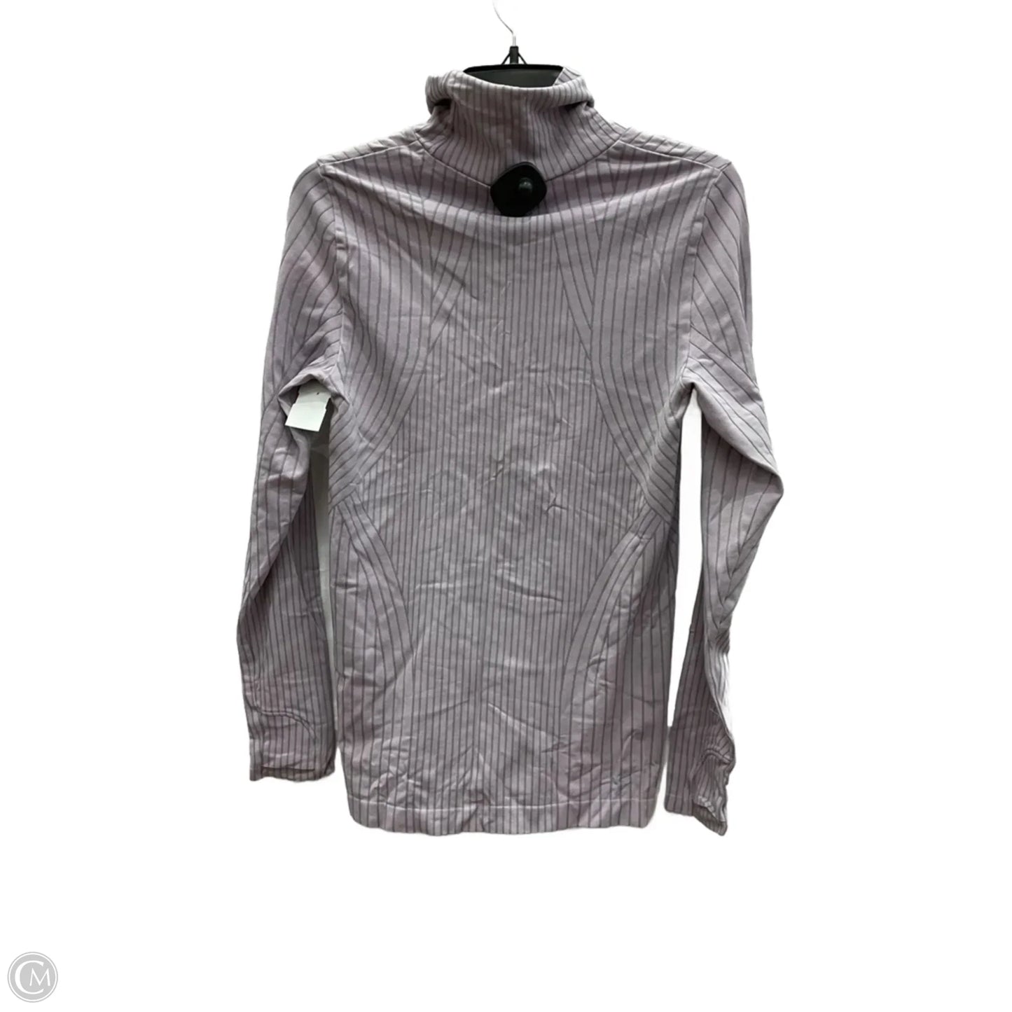 Athletic Top Long Sleeve Collar By Athleta In Purple, Size: M