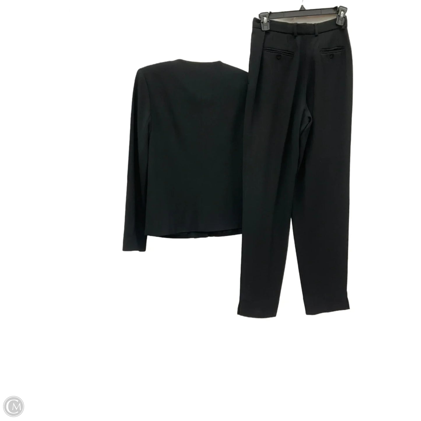 Skirt Suit 3pc By Cmb In Black, Size: 2