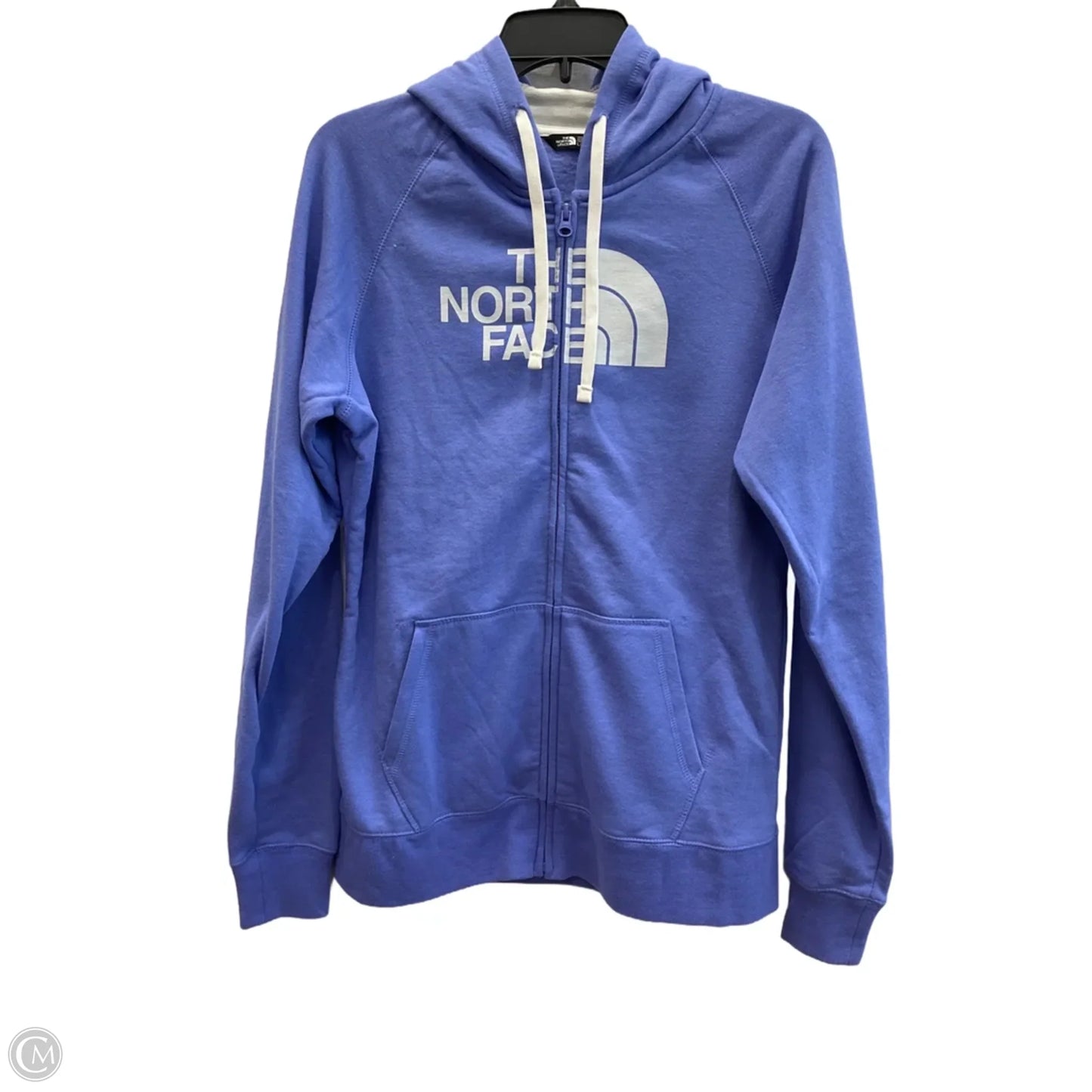 Athletic Top Long Sleeve Hoodie By The North Face In Purple, Size: L