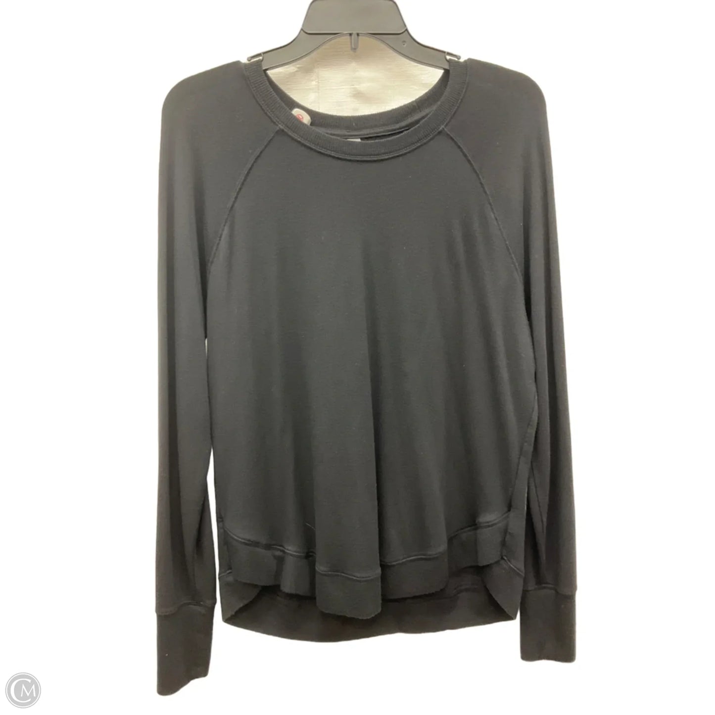 Athletic Top Long Sleeve Crewneck By Athleta In Black, Size: M