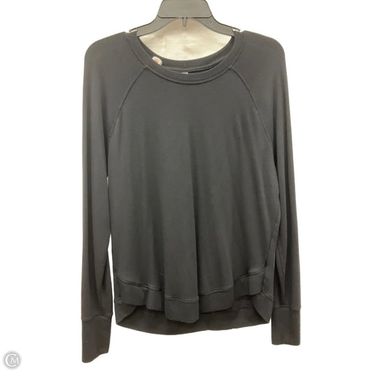 Athletic Top Long Sleeve Crewneck By Athleta In Black, Size: M