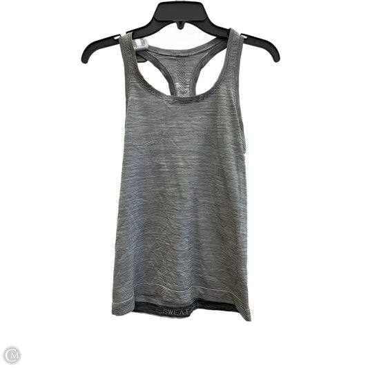 Athletic Tank Top By Lululemon In Striped Pattern, Size: M