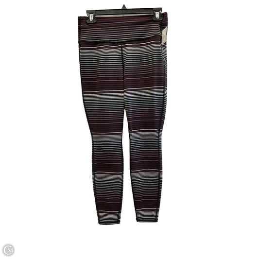 Athletic Leggings By Athleta In Striped Pattern, Size: M