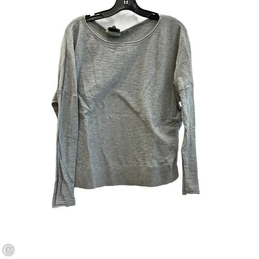 Top Long Sleeve By Vince In Grey, Size: L