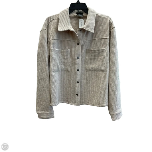 Blouse Long Sleeve By Cmc In Cream, Size: L