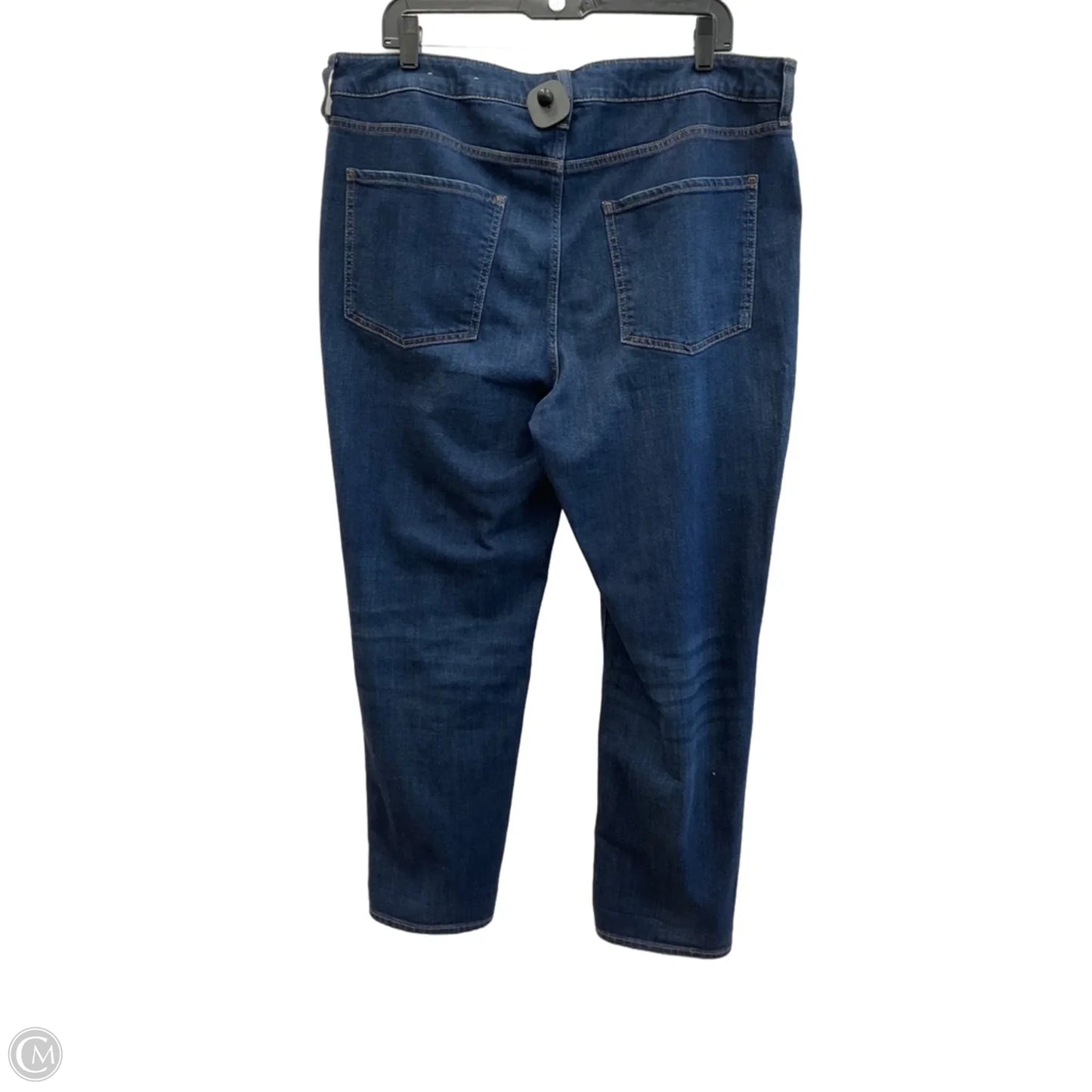 Jeans Straight By Chicos In Blue Denim, Size: 14