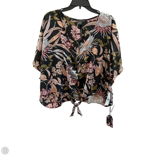Top Short Sleeve By Clothes Mentor In Floral Print, Size: Xl