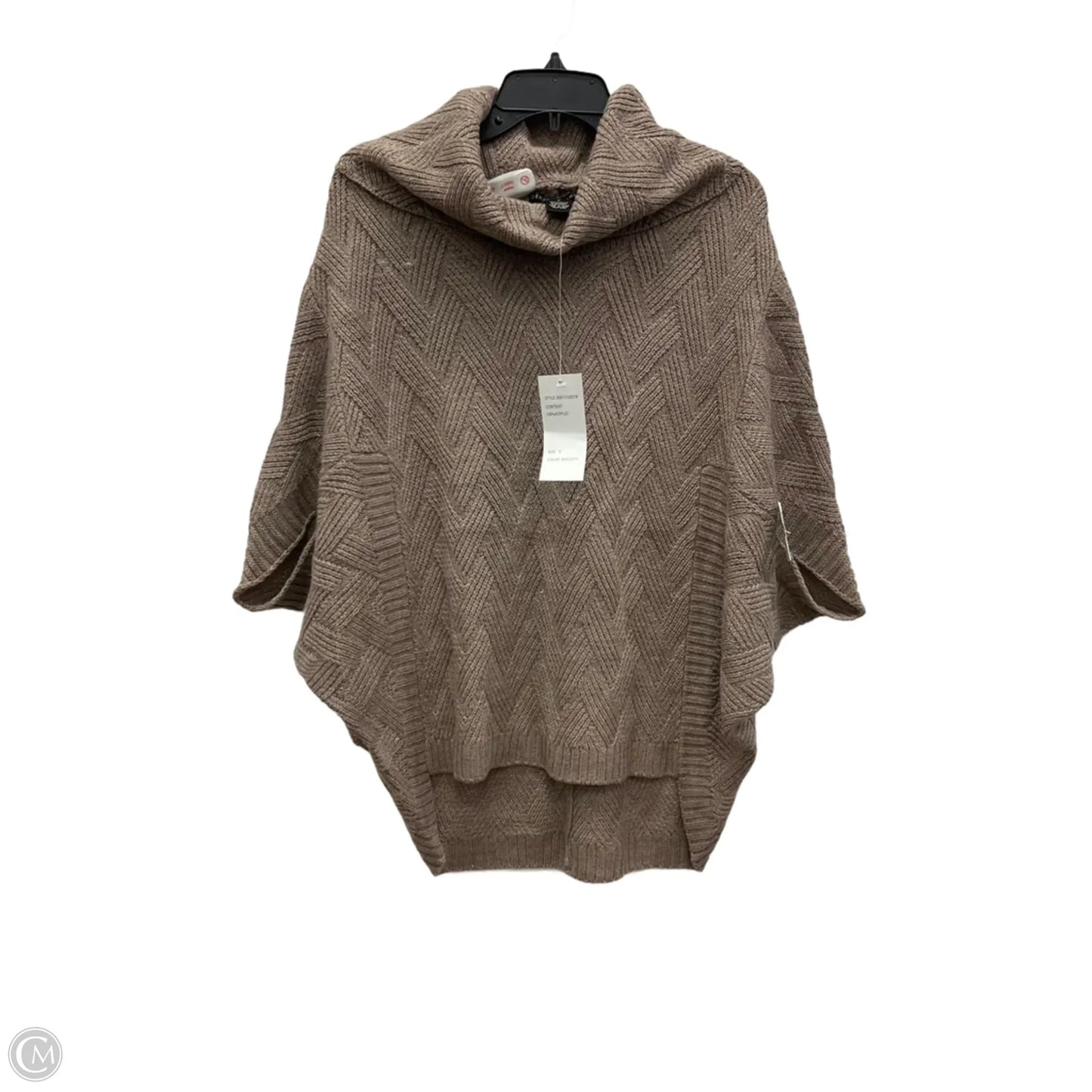 Poncho By Design History In Tan, Size: S