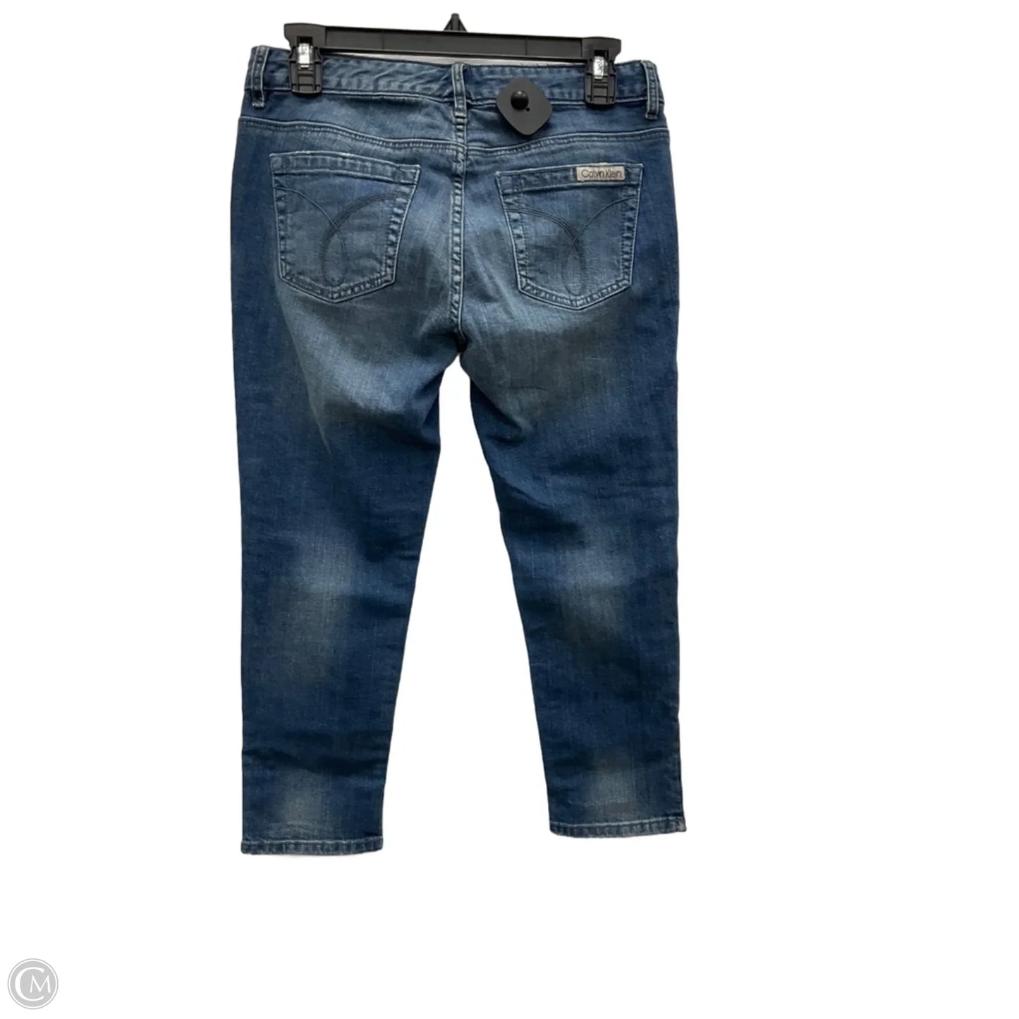 Jeans Skinny By Calvin Klein In Blue Denim, Size: 2