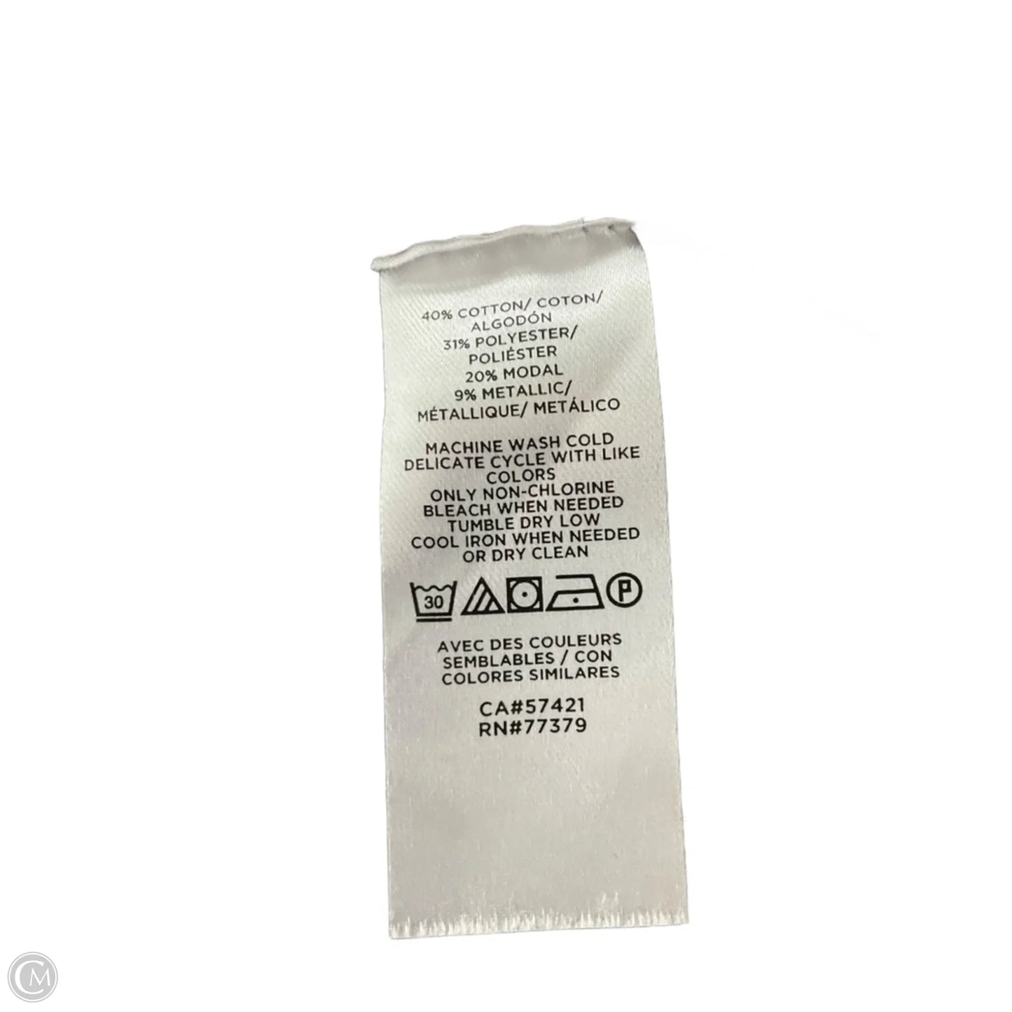 Top Long Sleeve By Ann Taylor In Gold, Size: M