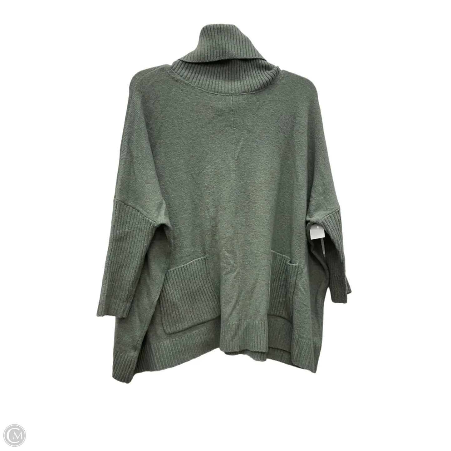 Sweater Short Sleeve By Loft In Green, Size: S