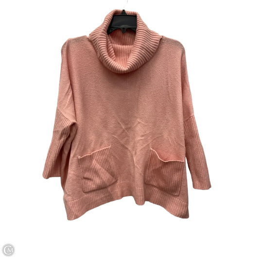 Sweater Short Sleeve By Loft In Pink, Size: S