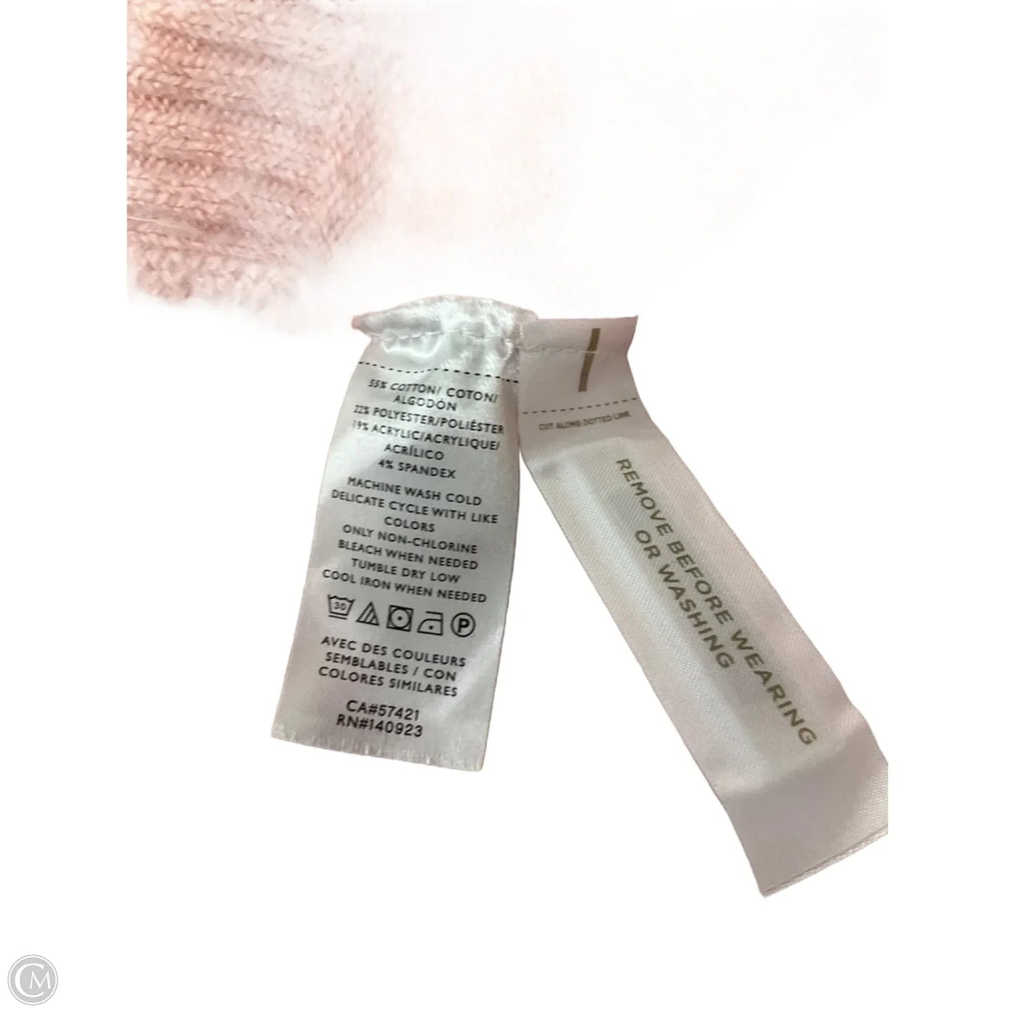 Sweater Short Sleeve By Loft In Pink, Size: S