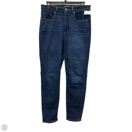 Jeans Skinny By Loft In Blue Denim, Size: 6