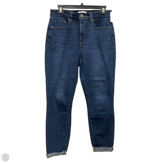 Jeans Skinny By Loft In Blue Denim, Size: 6